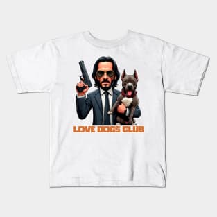 LOVE DOG (Gun) CLUB Kids T-Shirt